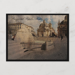 Piazza del Popolo, Rom Postkarte