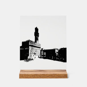 Piazza della Signoria in Florenz, Mittelitalien Acrylschild