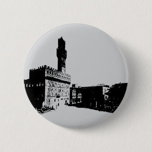 Piazza della Signoria in Florenz, Mittelitalien Button