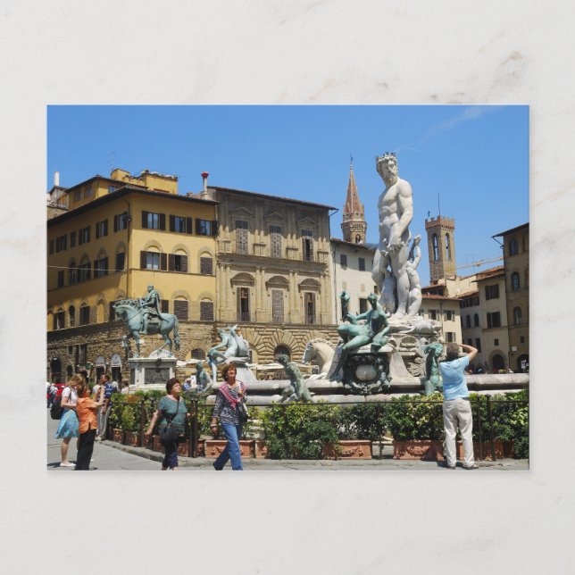 Piazza della Signoria Postkarte (Vorderseite)