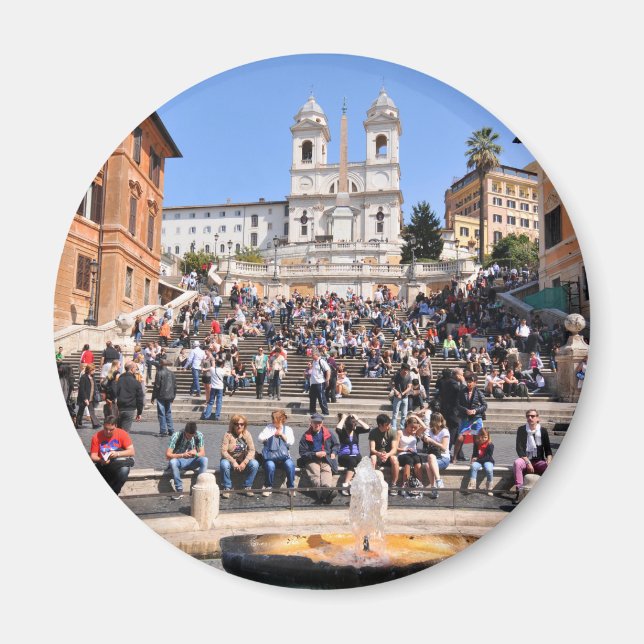 Piazza di Spagna, Rom, Italien Magnet (Vorne)