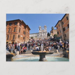 Piazza di Spagna, Rom, Italien Postkarte