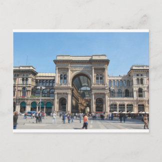 Piazza Duomo Platz in Mailand, Italien Postkarte