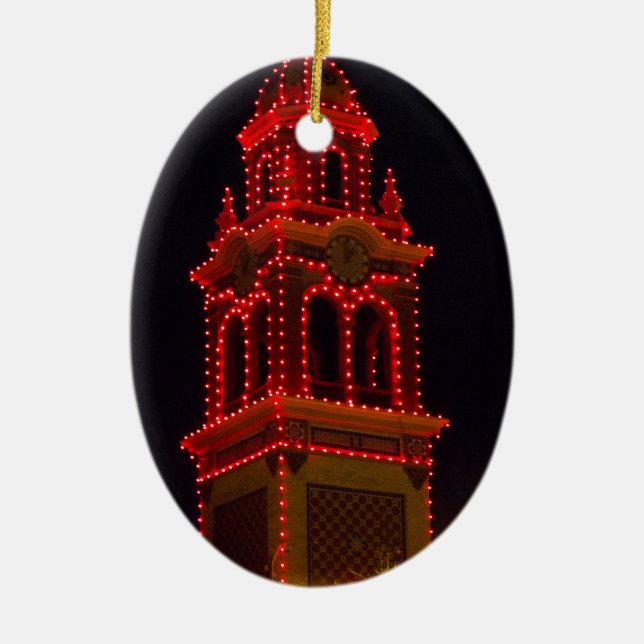 Piazza-Lichter von Kansas City! Keramik Ornament (Vorne)