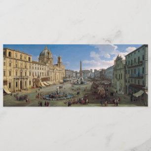 Piazza Navona, invitation de coutume d'art de Rome
