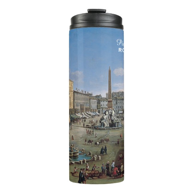 Piazza Navona, Rom Kunsthandwerker Thermosbecher (Vorderseite)