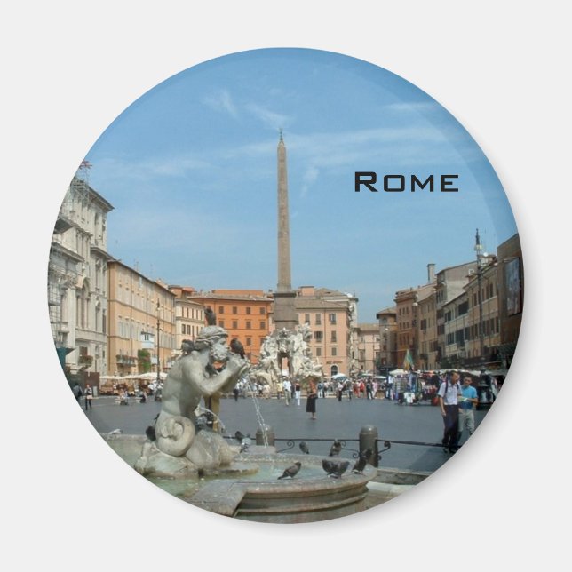 Piazza Navona - Rom Magnet (Vorne)
