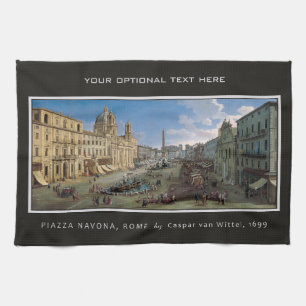 Piazza Navona, Rome serviette personnalisée