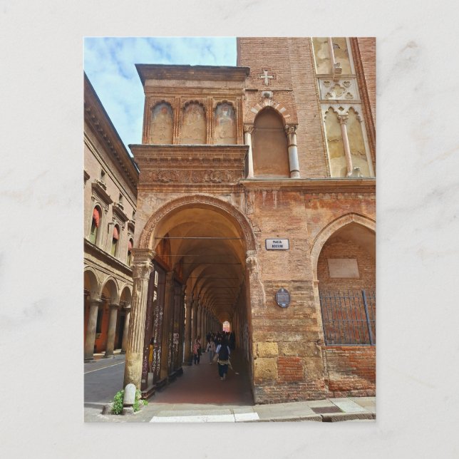 Piazza Rossini Bologna Italien Postkarte (Vorderseite)