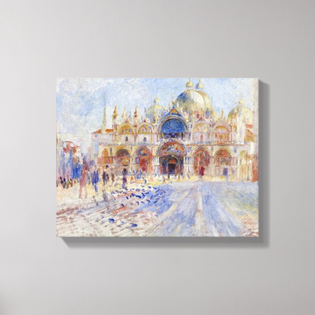 Piazza San Marco, Venedig, 1881 (Öl auf Leinwand) Leinwanddruck (Vorderseite)