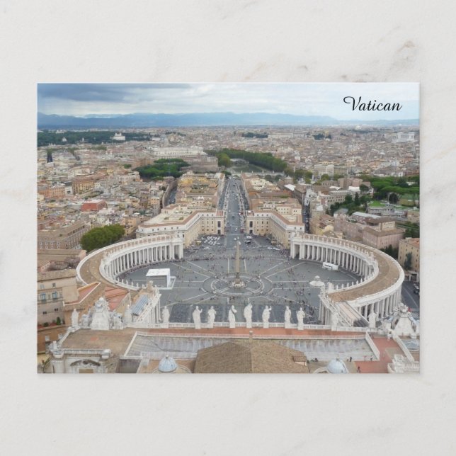 Piazza San Pietro Postkarte (Vorderseite)