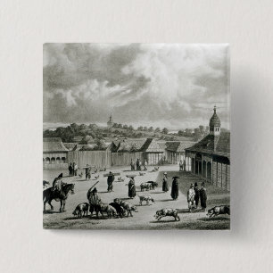 Piazzade San Carlos de Chiloe, 1835] Button