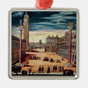 Piazzetta di San Marco, Venedig Ornament Aus Metall