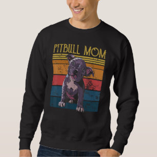 Pibble-Mama Retro Vintage Für Pitbull-Hundemama Sweatshirt