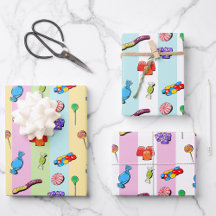 Pic 'n' mix Süßigkeiten Wrapping Paper Set