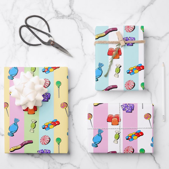 Pic 'n' mix Sweets Wrapper Papier Set (Créateur téléchargé)