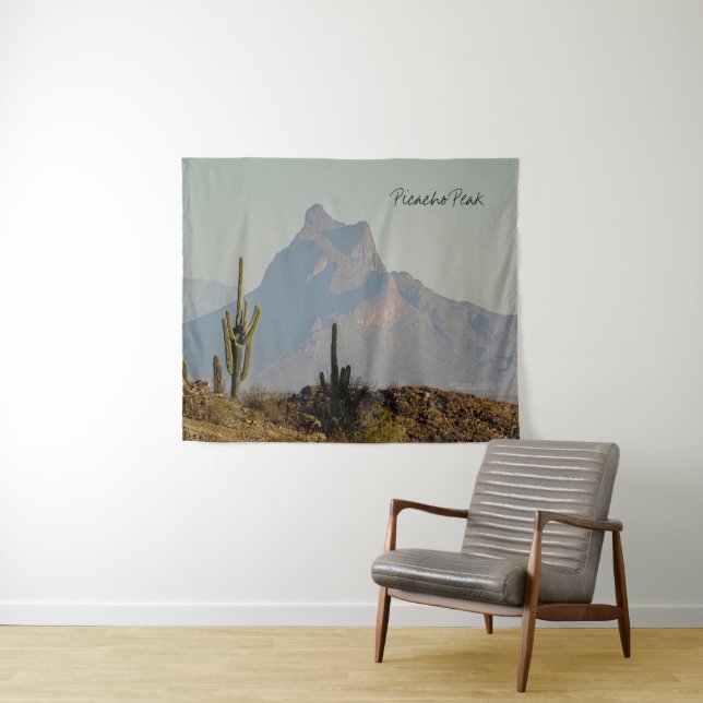 Picacho Peak Arizona Südwestwüste Wandteppich (Beispiel (Horizontal))