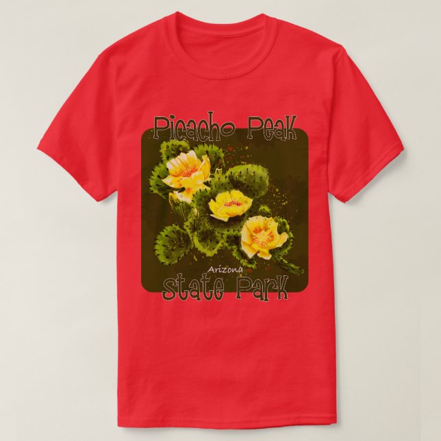 Picacho Peak Staat Park Arizona T-Shirt (Design vorne)