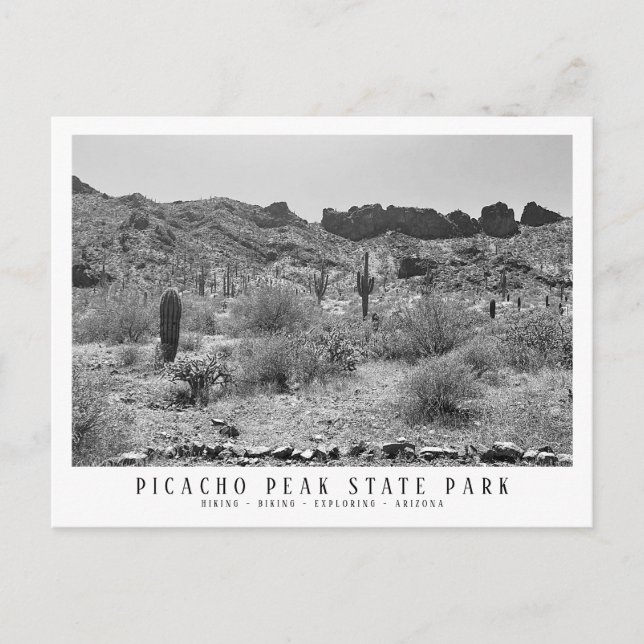 Picacho Peak Staat Park Keepake Arizona Postkarte (Vorderseite)