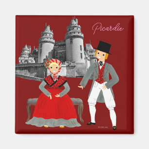 Picardie, Frankreich Magnet