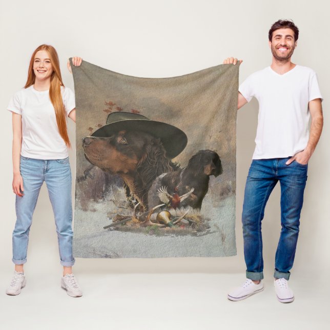 Picardie Spaniel , Jagdsaison Fleecedecke (Beispiel)