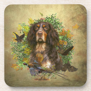 Picardie Spaniel , Jagdsaison Getränkeuntersetzer