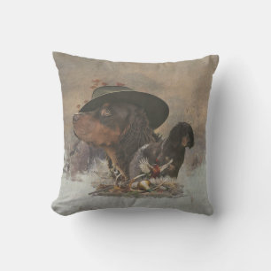 Picardie Spaniel , Jagdsaison Kissen