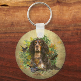 Picardie Spaniel , Jagdsaison Schlüsselanhänger