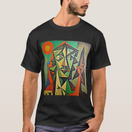 Picasso abstrakter Kunstmann Design T-Shirt