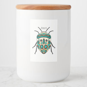 Picasso bug cartoon illustration lebensmitteletikett
