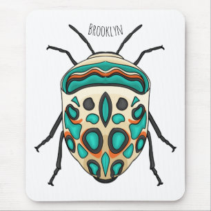 Picasso Bug Cartoon Illustration Mousepad