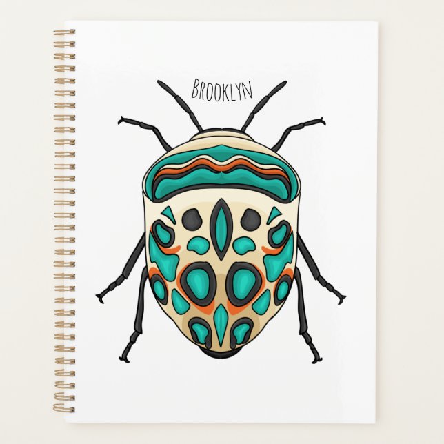 Picasso Bug Cartoon Illustration Planer (Vorderseite)