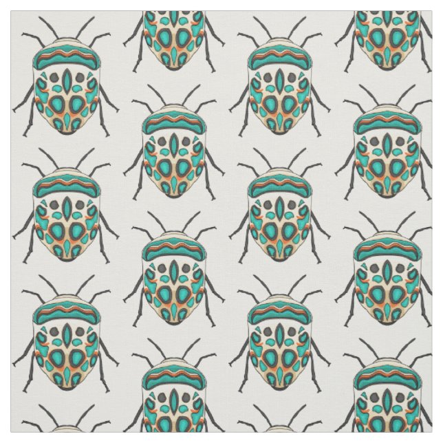 Picasso Bug Cartoon Illustration Stoff (Muster)