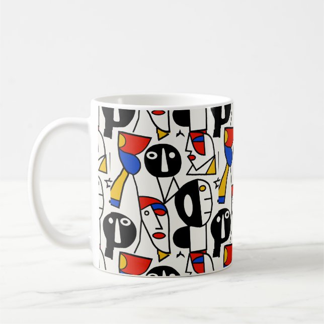Picasso-Gesichter Kaffeetasse (Links)
