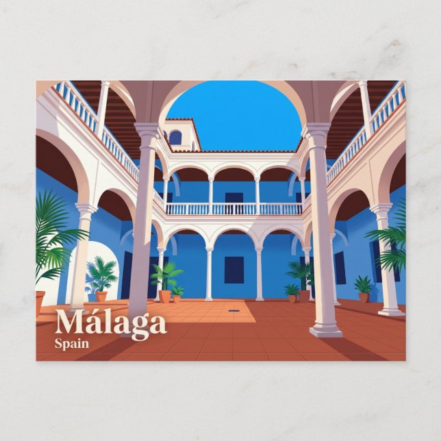 Picasso-Museum, Málaga Spanien Postkarte (Vorderseite)
