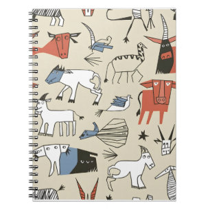 Picasso-Notebook mit spielerischen Menagerie Notizblock