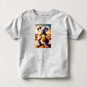 Picasso-Stil Koala beim Mangnessen in der Sahara Kleinkind T-shirt