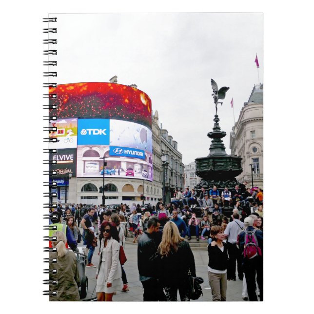 Piccadilly Circus - Berufliches Foto Notizblock (Vorderseite)