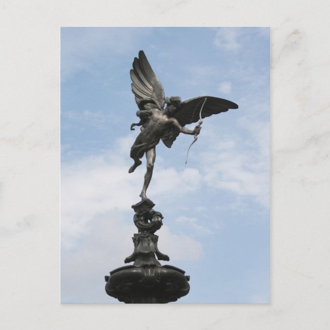 Piccadilly Circus, Eros Postkarte (Vorderseite)