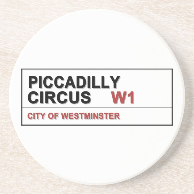 Piccadilly Circus London Getränkeuntersetzer (Vorne)