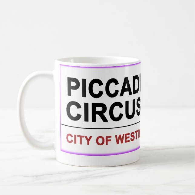 Piccadilly Circus London Kaffeetasse (Links)
