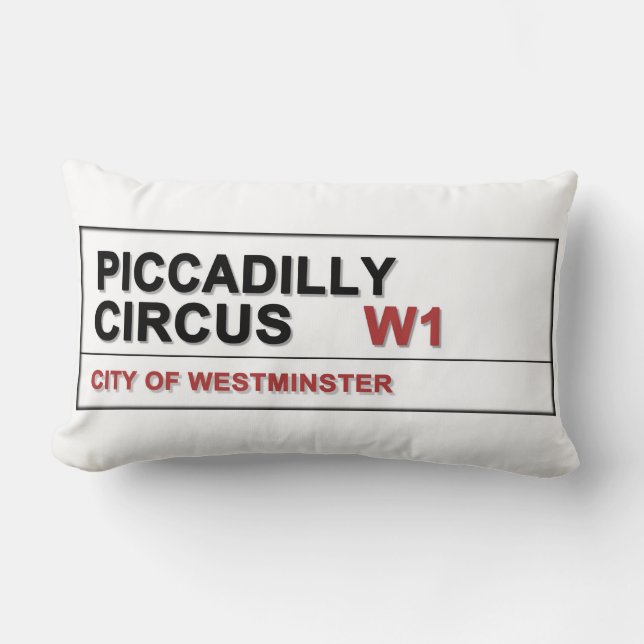 Piccadilly Circus LONDON Lendenkissen (Vorderseite)