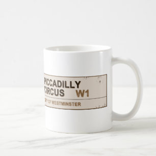 Piccadilly Circus London - Vintag Kaffeetasse