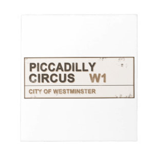 Piccadilly Circus London - Vintag Notizblock
