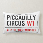 Piccadilly Circus Street Sign Lendenkissen<br><div class="desc"></div>