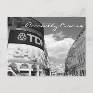 Piccadilly Circus Vintag London Postkarte