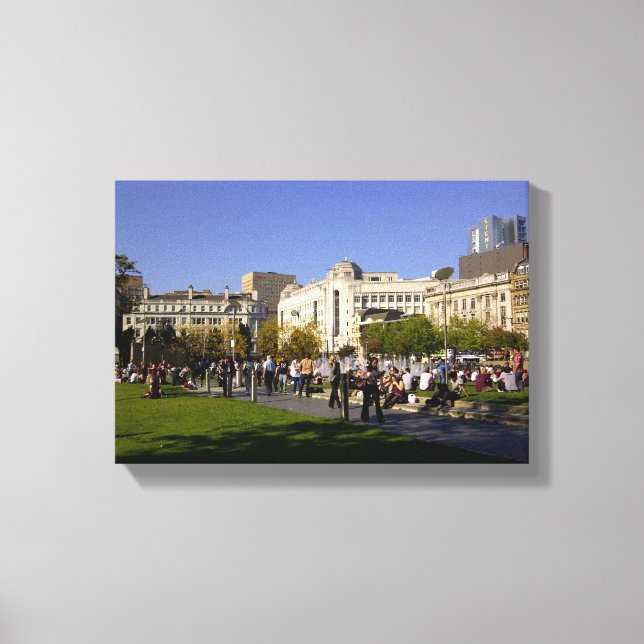 Piccadilly Gardens Leinwanddruck (Vorderseite)