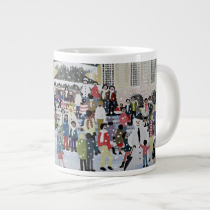 Piccadilly Schnee-Szene Jumbo-Tasse