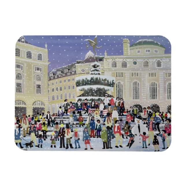Piccadilly Snow Scene Magnet (Horizontal)