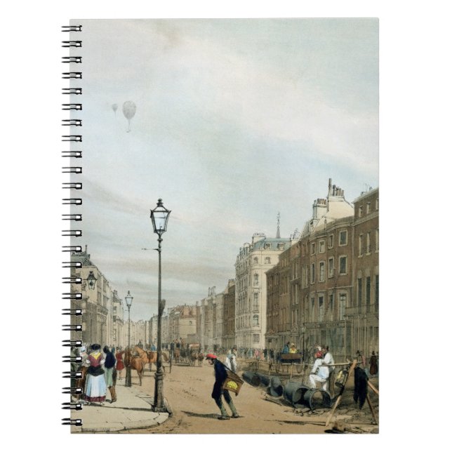 Piccadilly von der Ecke der alten Bondstraße, für Notizblock (Vorderseite)
